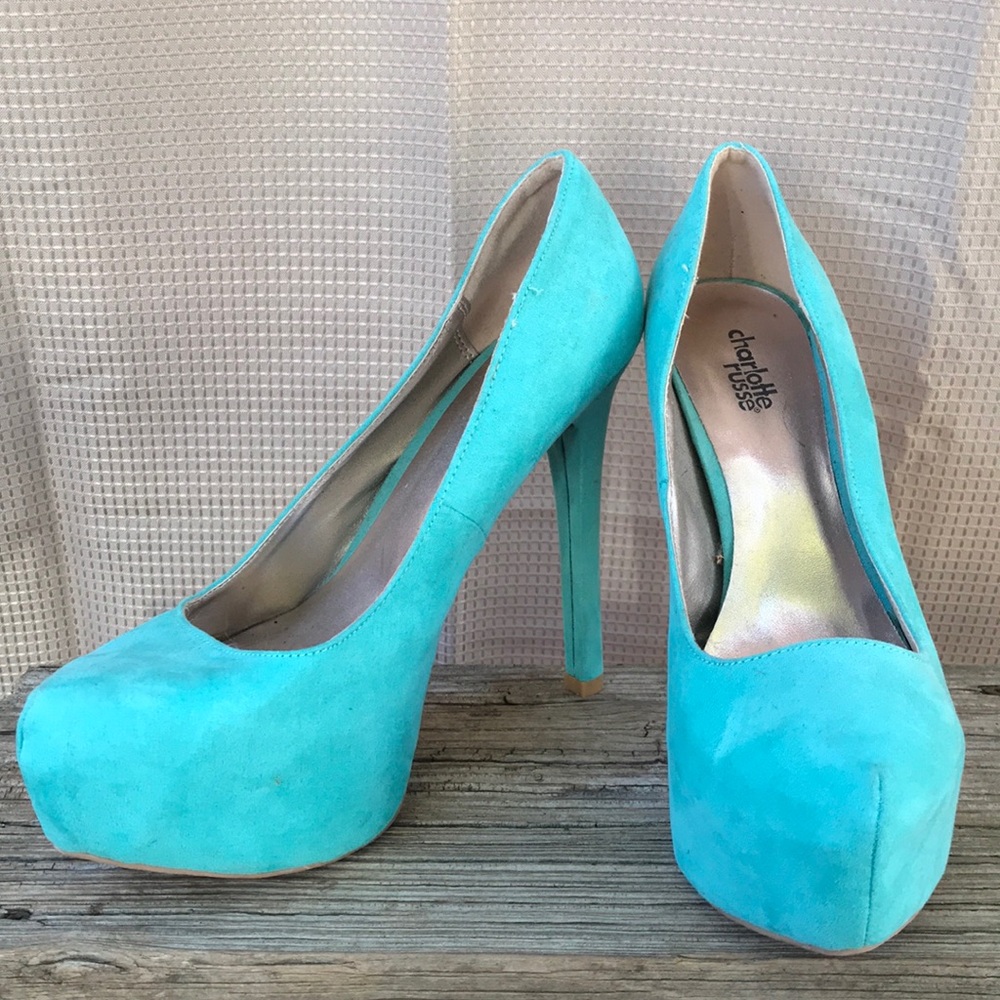 Charlotte Russe Teal Pumps